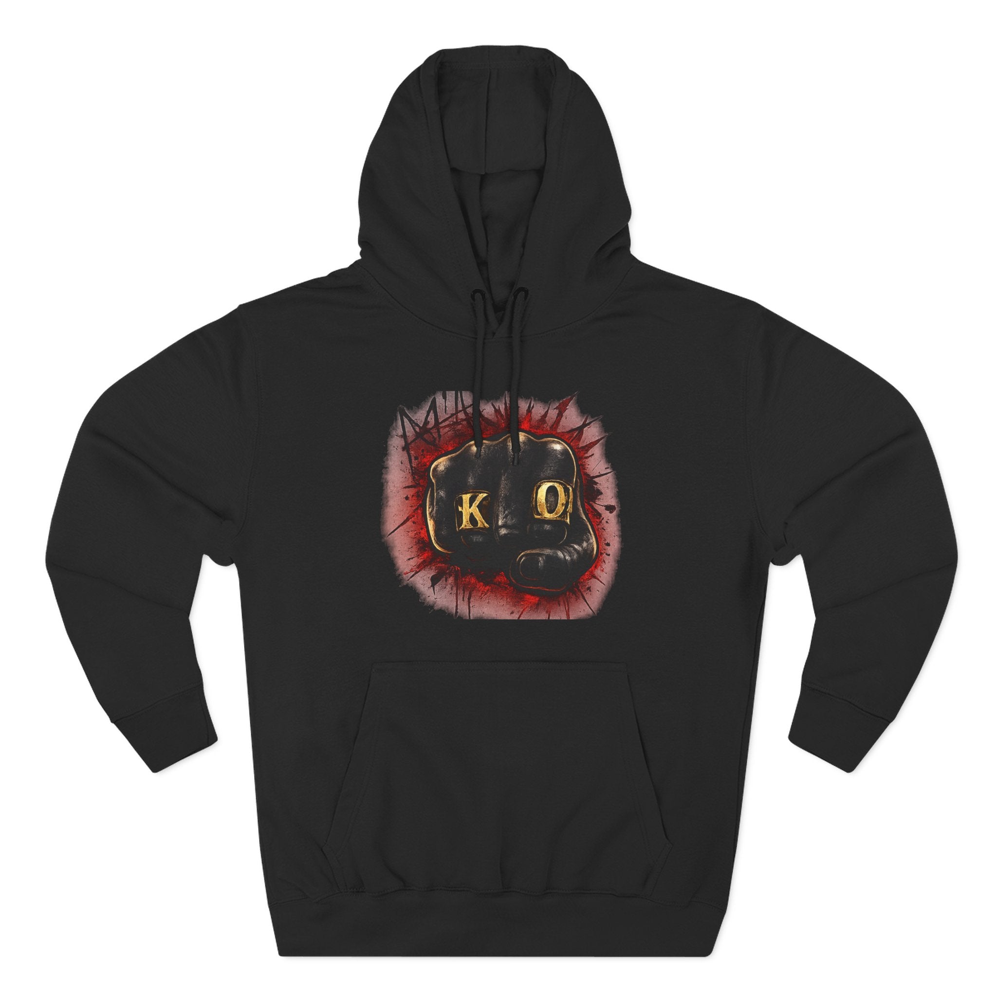 KO Crown Hoodie — Boxing Knockout Graphic Pullover